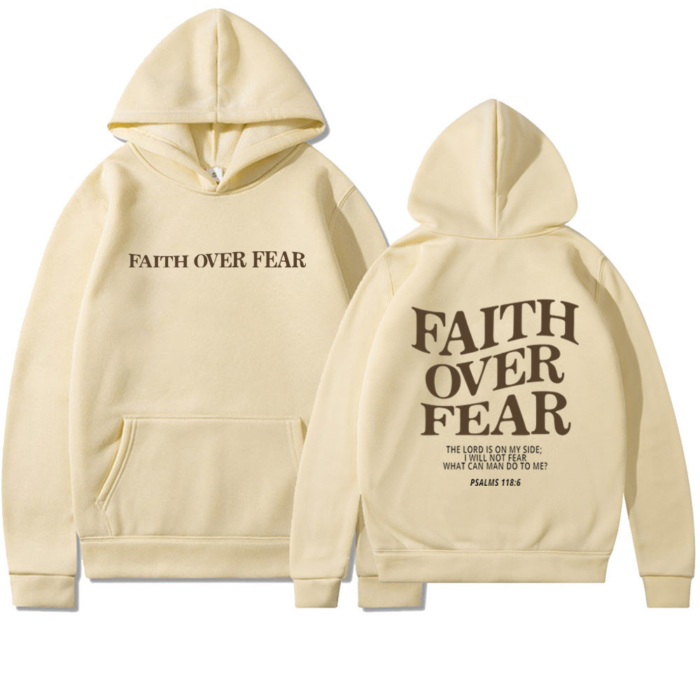 Elara Ave™ Faith Over Fear Hoodie