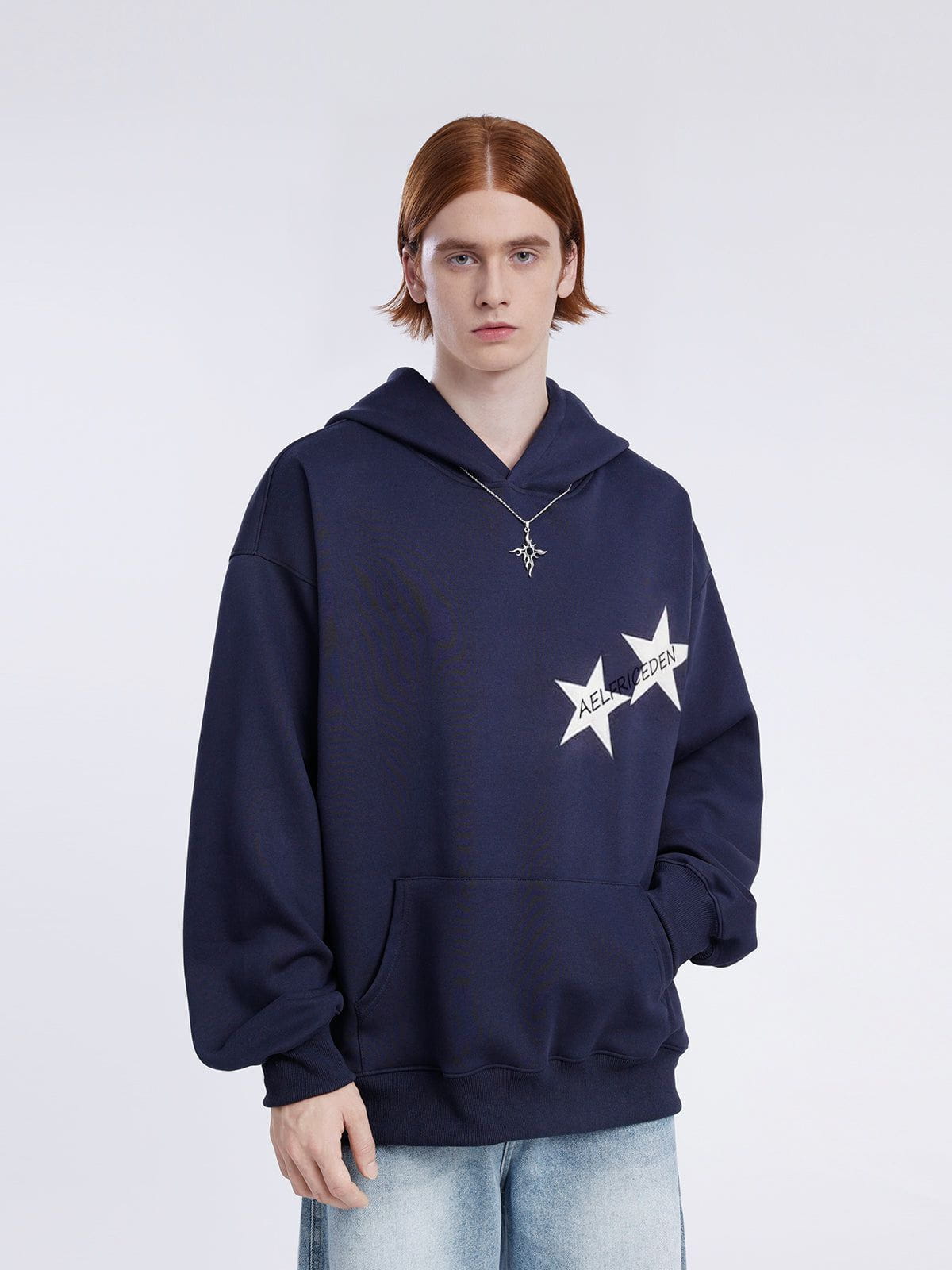 Star Print Hoodie