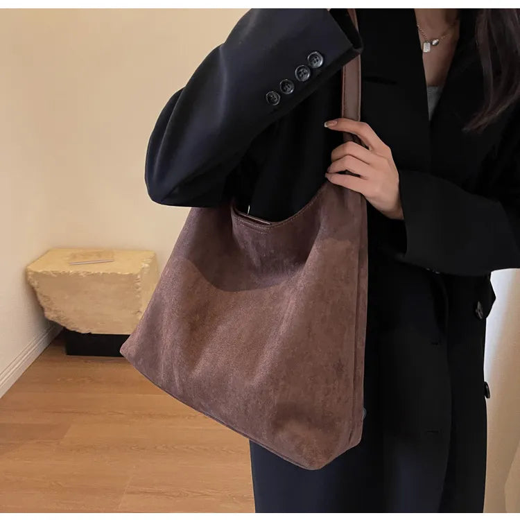 Elara Ave™- Brielle Tote Bag - Premium Suede