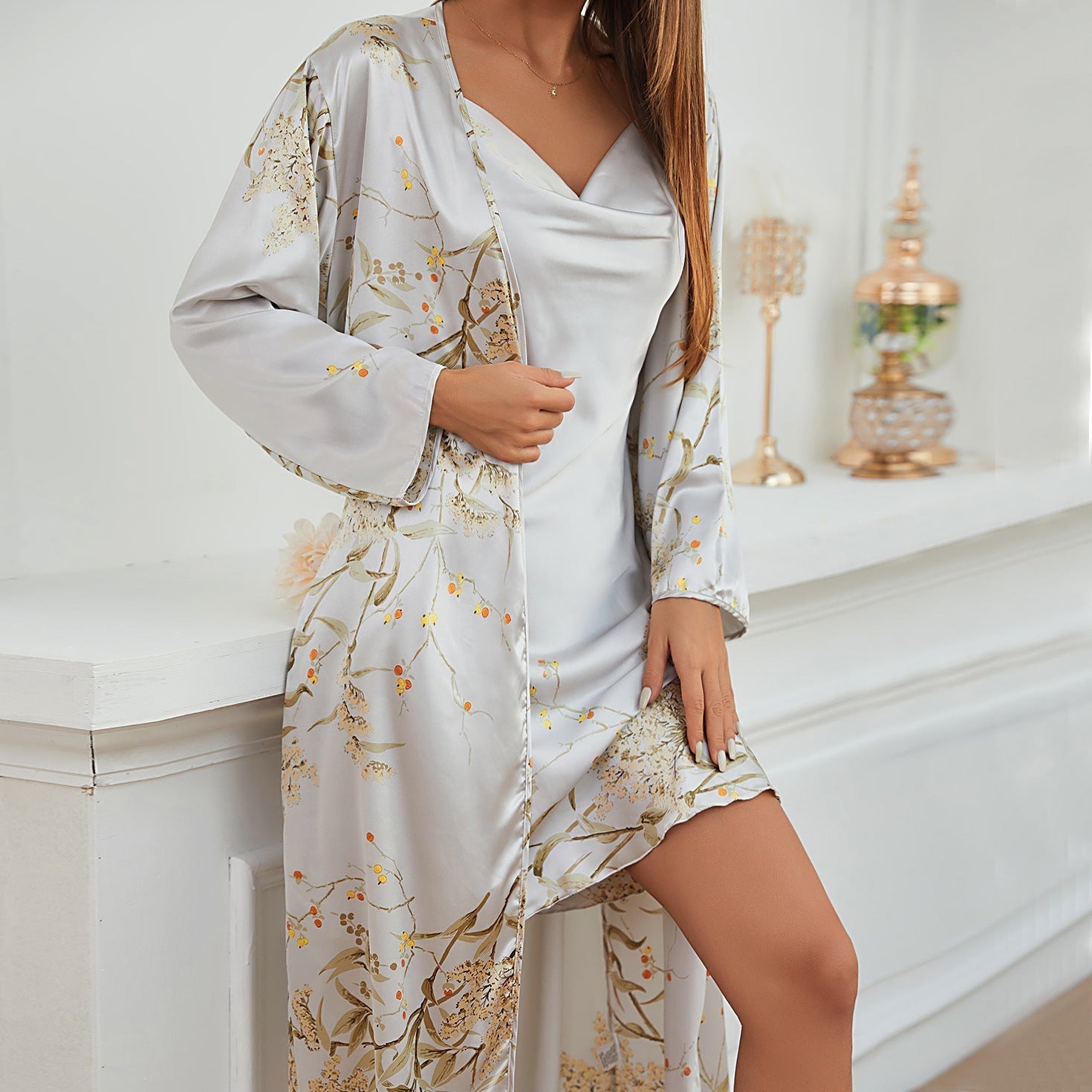 Elara Ave™- Elegant Satin Sleepwear Set