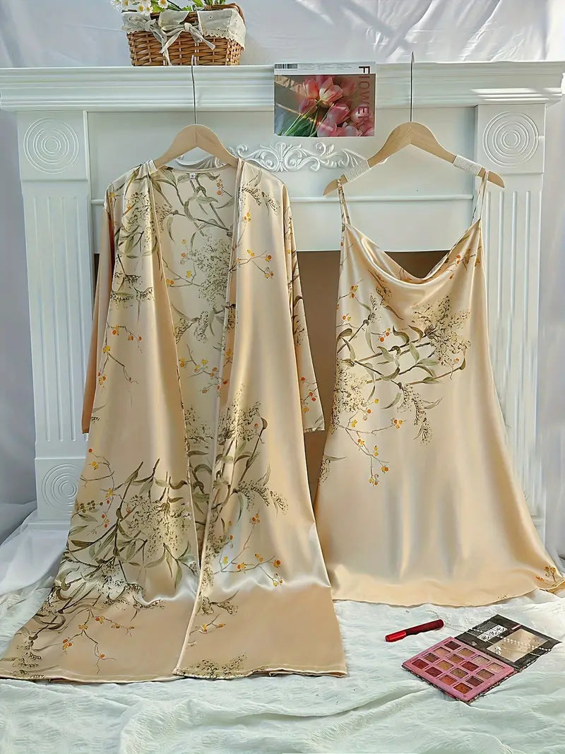 Elara Ave™- Elegant Satin Sleepwear Set