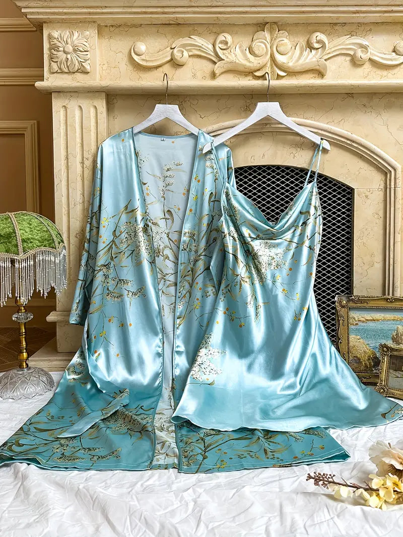 Elara Ave™- Elegant Satin Sleepwear Set