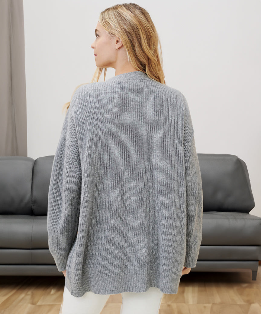 Elara Ave™- Cashmere Cocoon Cardigan