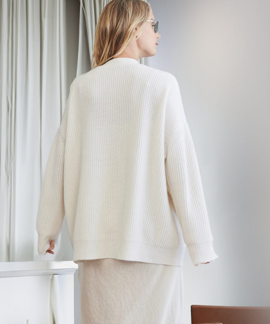 Elara Ave™- Cashmere Cocoon Cardigan