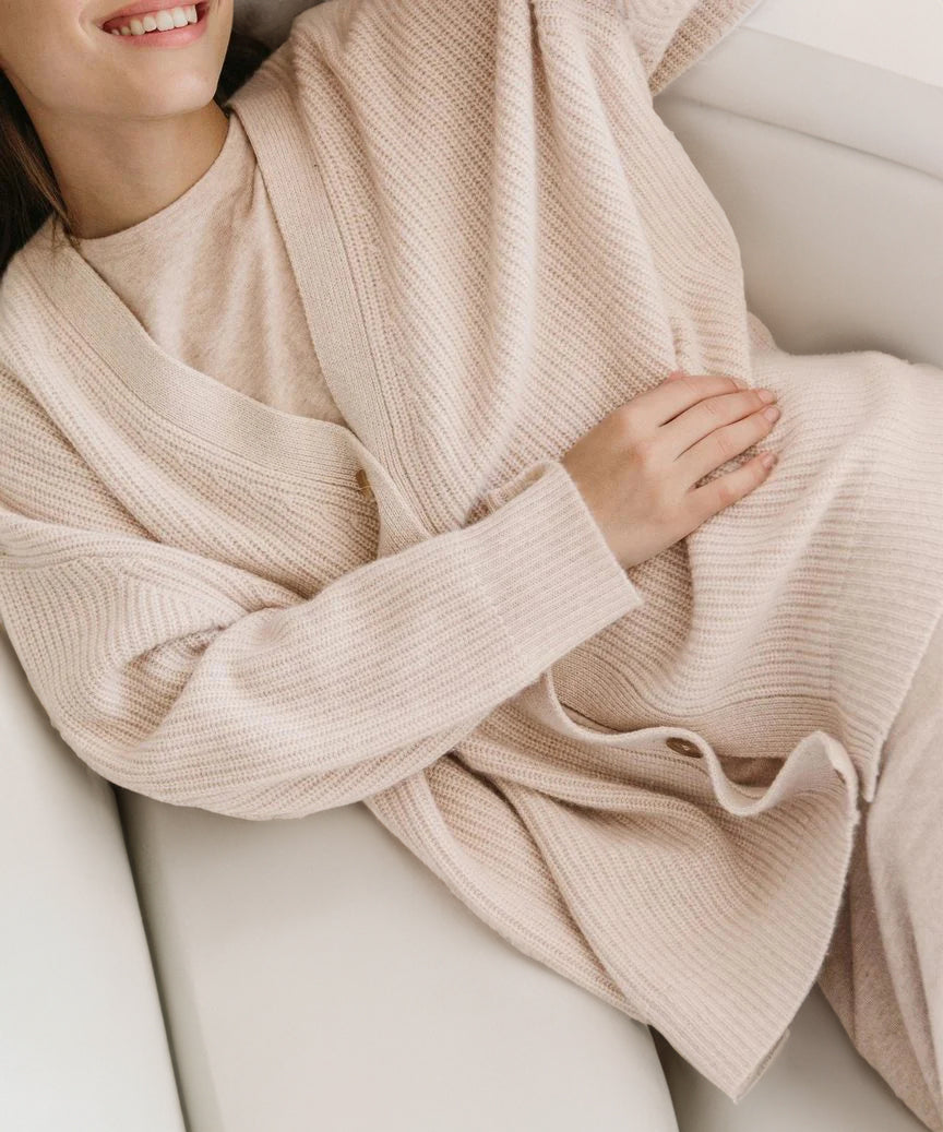 Elara Ave™- Cashmere Cocoon Cardigan