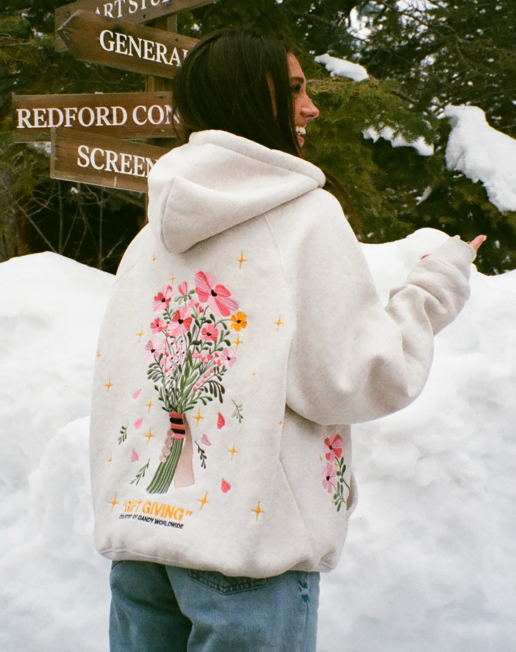 Elara Ave™- Flower Hoodie