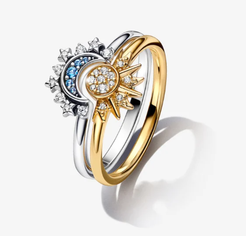 Elara Ave™- Sun & Moon Ring