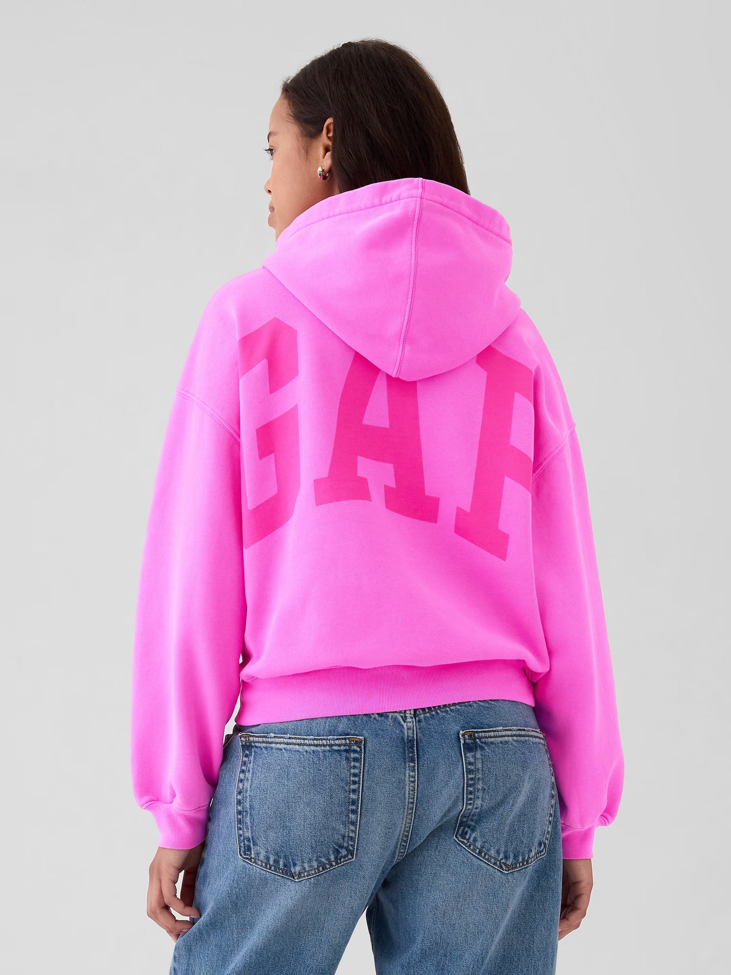 Pink Crop Hoodie