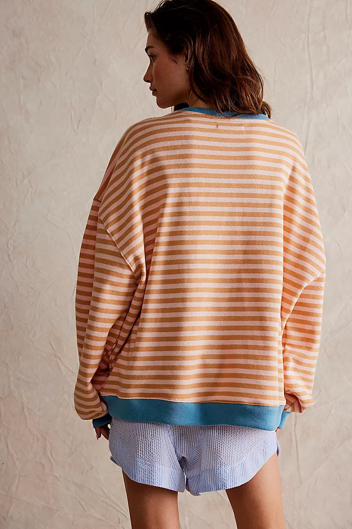 Striped Crewneck Sweatshirt