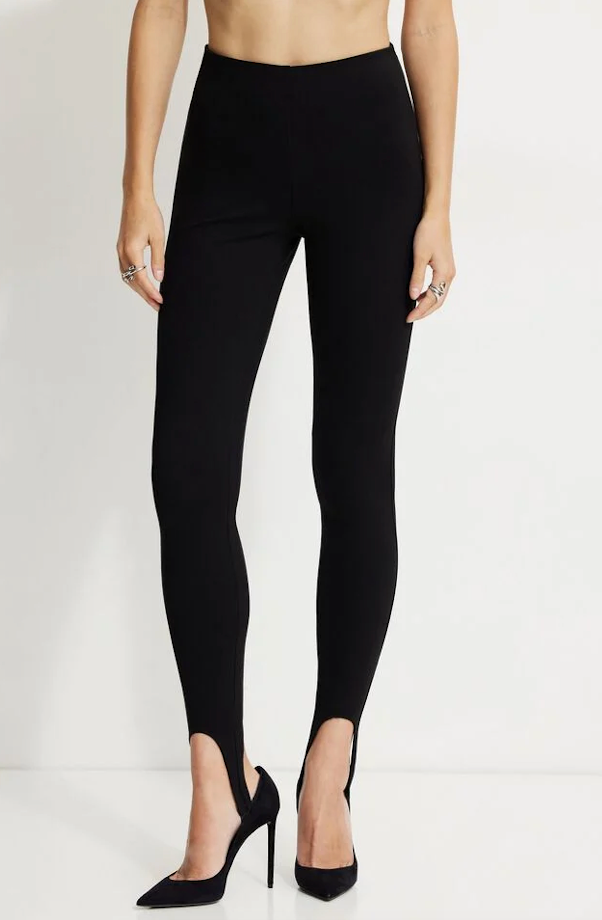 Gigi Ponte Stirrup Legging - Black